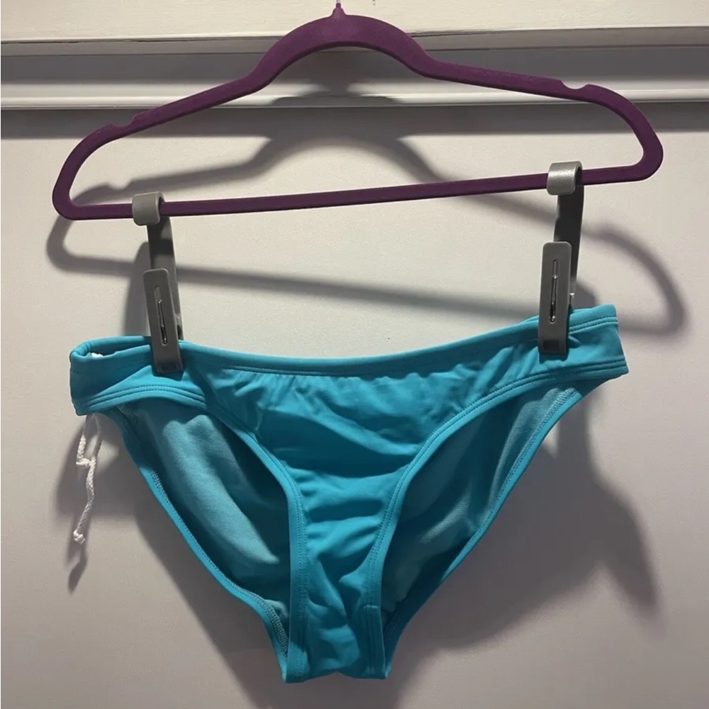 Nalu Swim Bikini Bottom Scrunched Butt Blue New Without Tags Medium Large